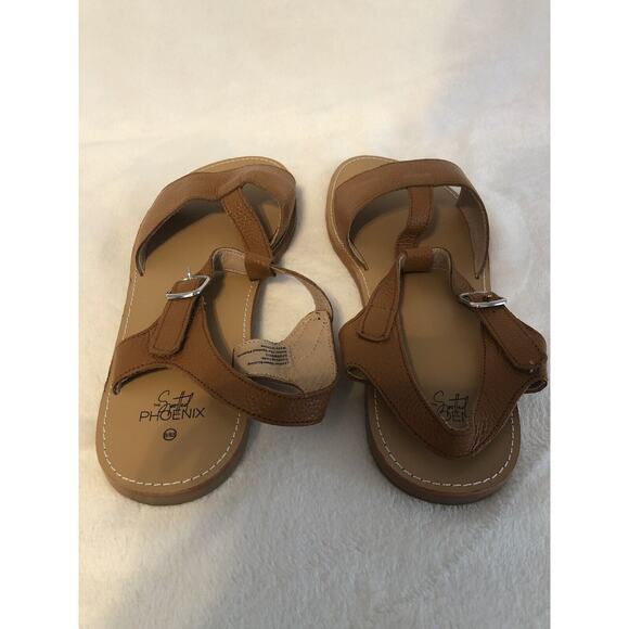 The Spotted Phoenix Womens Sandals 8/8.5 Strap Adjustable Brown Cottagecore - Picture 4 of 12